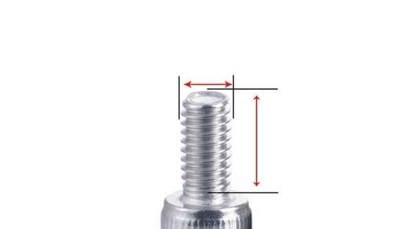 Cabeza cilíndrica personalizada cabeza de copa de tornillo hexagonal perno hexagonal tornillo de diente de máquina hexagonal 1/2-13 1/4-20