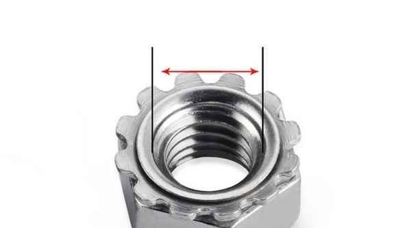 Procesamiento de tuerca tipo K de acero inoxidable 304, tuerca multidiente con tuerca hexagonal de diente, tuerca multidiente