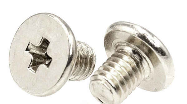 Máquina de cabeza plana niquelada personalizada, tornillo de dientes, cabeza plana, cola plana, CM, portátil, tornillo pequeño electrónico, 5/8