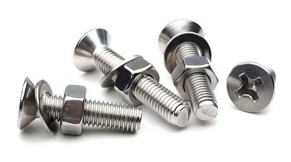 Juego de tuercas de tornillo de cabeza plana de acero inoxidable 201, accesorios de combinación de tornillo de cabeza avellanada cruzada Daquan