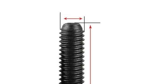 Máquina de tornillo de extremo cóncavo de grado 12,9, tornillo de alambre superior de arroz, tornillo sin cabeza, tornillo Kimi