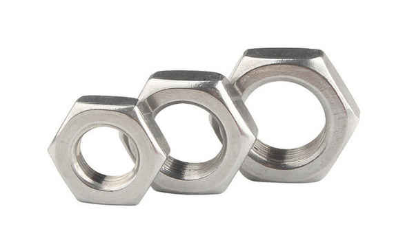 Tuerca hexagonal de dientes finos de acero inoxidable 304 personalizada, tuerca de alambre fino, tornillo plano y delgado, 5/8