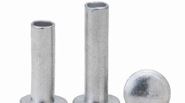 Remache semihueco de cabeza plana niquelado galvanizado personalizado GB873 remache de percusión remache de hierro de cabeza plana grande 3/8