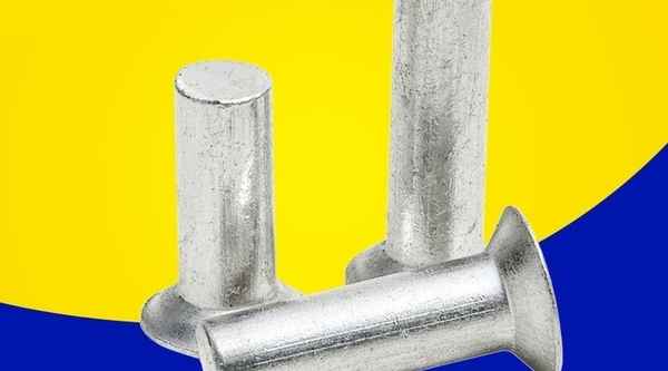 Producción GB869 cabeza avellanada remache de aluminio remache sólido de aluminio tapa plana clavo de golpe cabeza de cono plano remache de cabeza plana