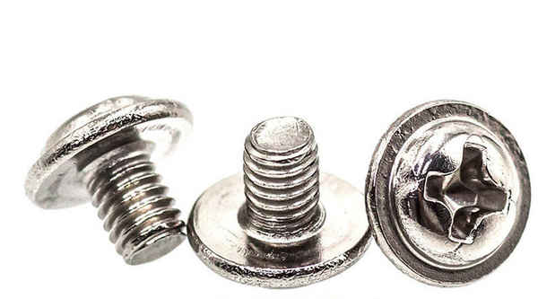 Producción de cabeza plana cruzada de acero inoxidable 304 con tornillo medio tornillo de cabeza redonda con almohadilla PWM tornillo de diente de máquina 5/8