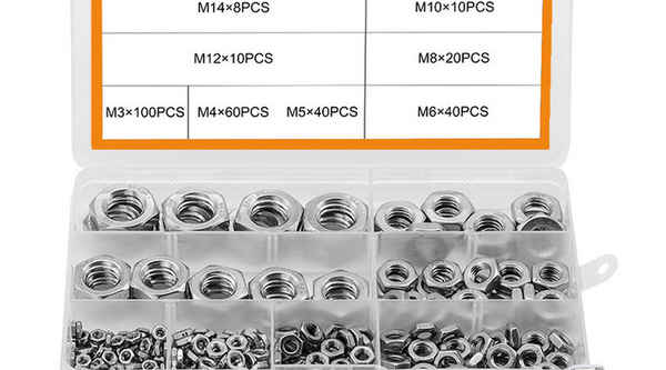 Caja de tuerca fina personalizada Tuerca plana Hexágono Tuerca fina Tuerca 304 Acero inoxidable DIN934