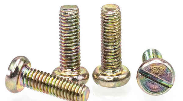 GB67-85 personalizado ranura de una palabra cabeza plana color galvanizado máquina diente tornillo apertura tornillo 3/4